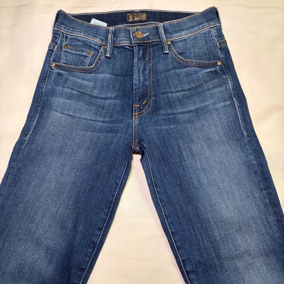 MOTHER- The Insider Crop Step Fray in Not Rough Enough Size 24 Cropped Jeans - Picture 3 of 9